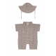 Grey Checkered Romper